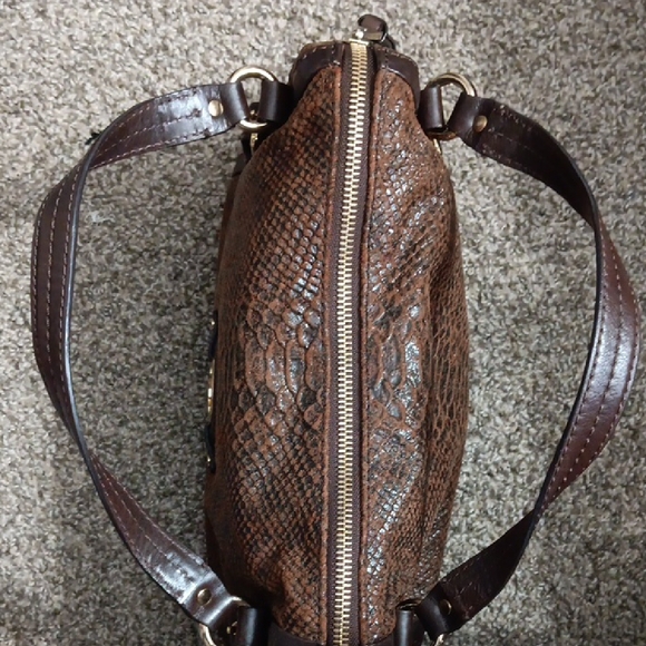 Authentic Michael Kors Brown Satchel Bag - Picture 8 of 12